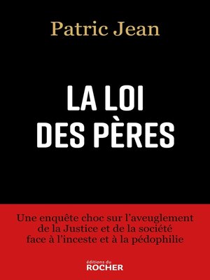 cover image of La loi des pères